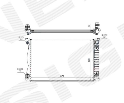 Радиатор Signeda RA60233AQ