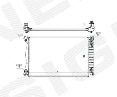 Радиатор Signeda RA60233AQ