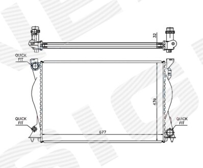 Радіатор Signeda RA60234Q