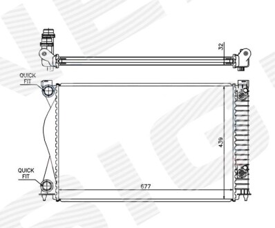 Радиатор Signeda RA60237Q