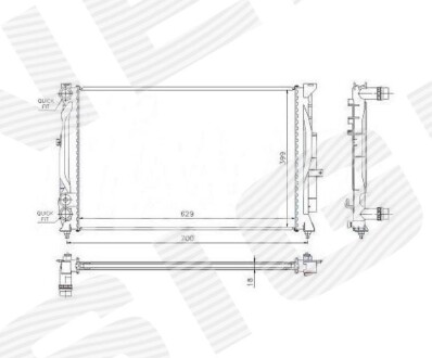 Радиатор Signeda RA60308