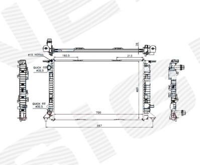 Радиатор Signeda RA60323