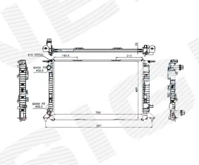 Радиатор Signeda RA60323