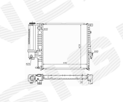 Радиатор Signeda RA60623Q