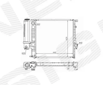 Радиатор Signeda RA60623Q