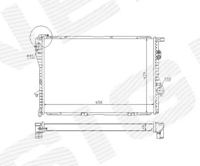 Радиатор Signeda RA60752A