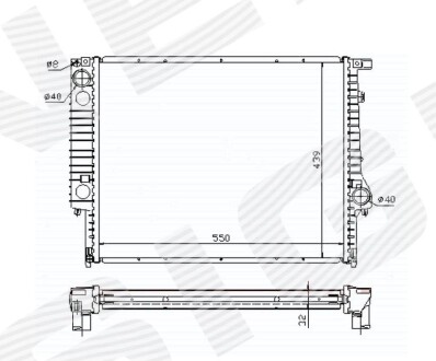 Радиатор Signeda RA60759Q