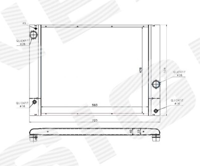 Радіатор Signeda RA60772