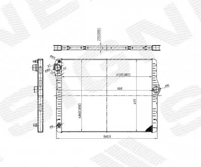 Радиатор Signeda RA60776Q