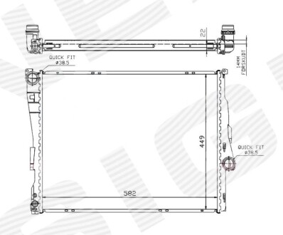 Радиатор Signeda RA60784Q