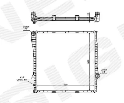 Радиатор Signeda RA60787Q