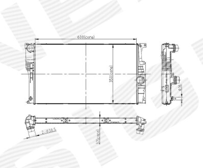 Радиатор Signeda RA60815Q