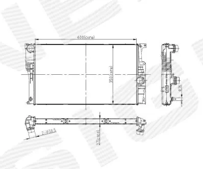 Радиатор Signeda RA60815Q
