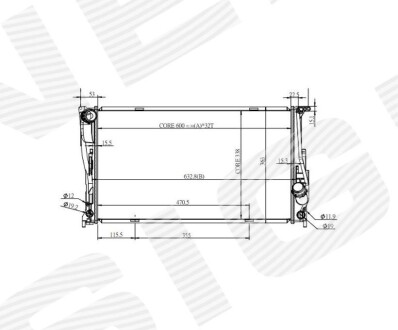 Радиатор Signeda RA60832Q