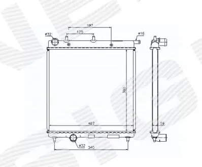 Радиатор Signeda RA61278Q