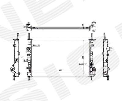 Радиатор Signeda RA62023A