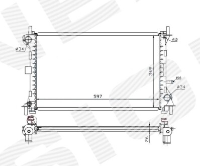 Радиатор Signeda RA62073Q