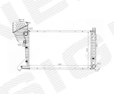 Радиатор Signeda RA62519A