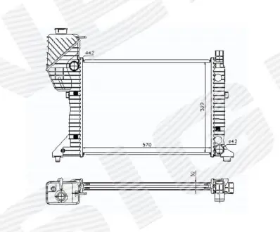 Радиатор Signeda RA62687