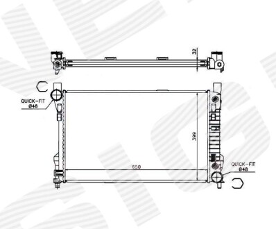 Радиатор Signeda RA62786Q