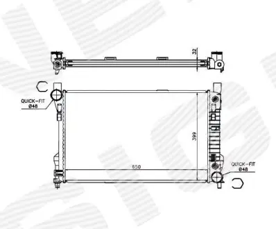 Радіатор Signeda RA62786Q
