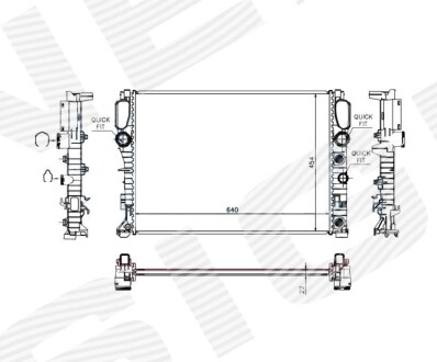 Радиатор Signeda RA62792Q