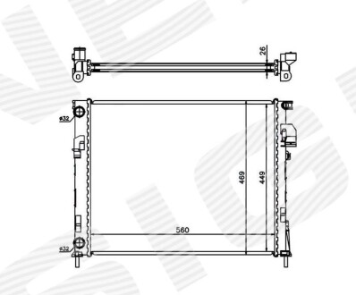 Радиатор Signeda RA63025Q