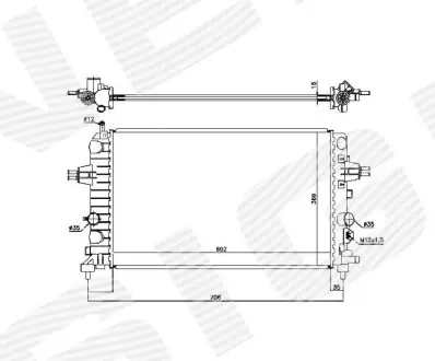 Радиатор Signeda RA63028Q