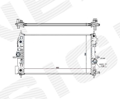 Радиатор Signeda RA630724