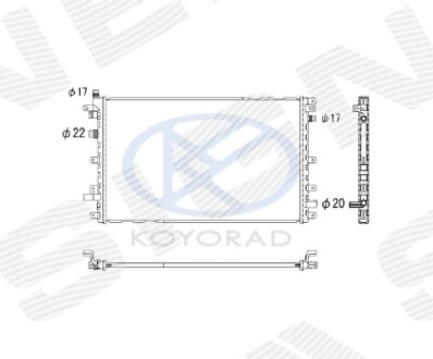 Радиатор Signeda RA630772K