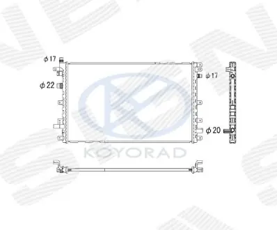 Радиатор Signeda RA630772K
