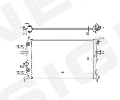 Радиатор Signeda RA632461Q