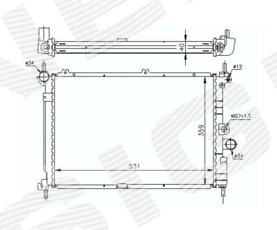 Радиатор Signeda RA63278A