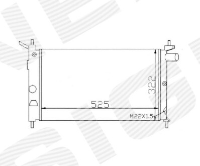 Радиатор Signeda RA63293