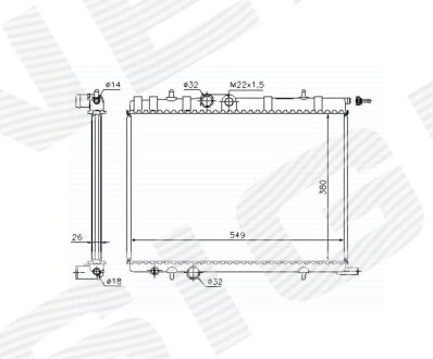 Радиатор Signeda RA63502A