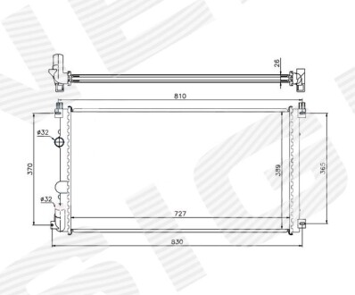 Радиатор Signeda RA63824Q