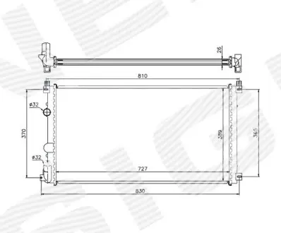 Радиатор Signeda RA63824Q
