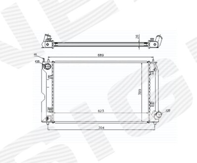 Радиатор Signeda RA64647A