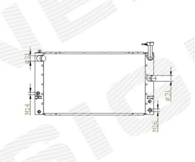 Радиатор Signeda RA646809