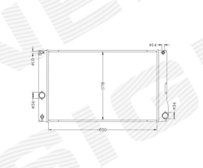 Радиатор Signeda RA646810Q