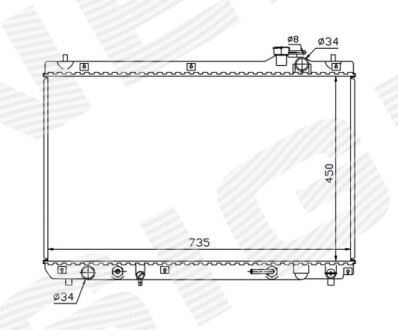 Радіатор Signeda RA64766Q