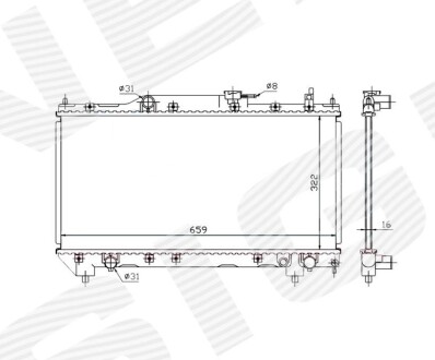 Радиатор Signeda RA64781Q