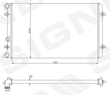 Радиатор Signeda RA65201A