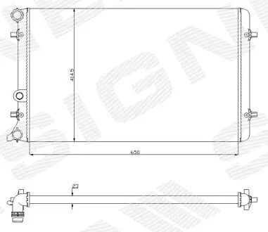 Радиатор Signeda RA65201A