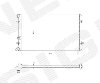 Радиатор Signeda RA65201Q