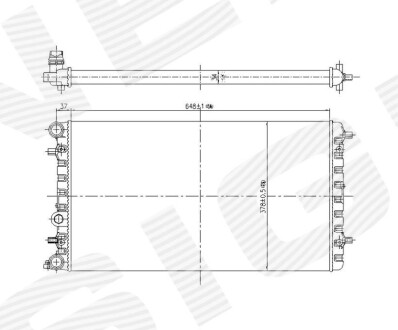 Радиатор Signeda RA65228