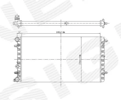 Радиатор Signeda RA65228