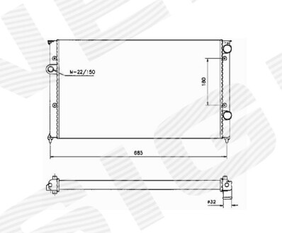 Радиатор Signeda RA65247A