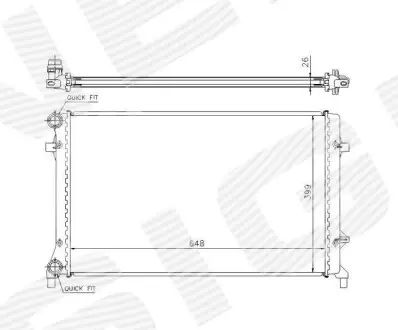 Радиатор Signeda RA65277Q