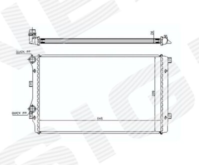 Радиатор Signeda RA65280